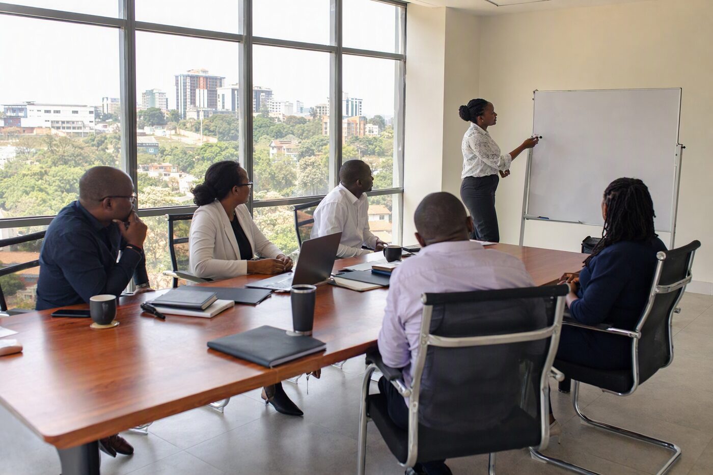 A leadership meeting, Kampala